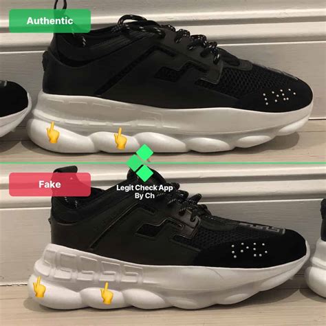 versace chain reaction original vs fake|versace chain reaction all black.